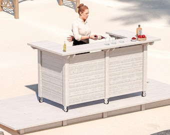 10ft Diy Outdoor Bar Plans with wheels