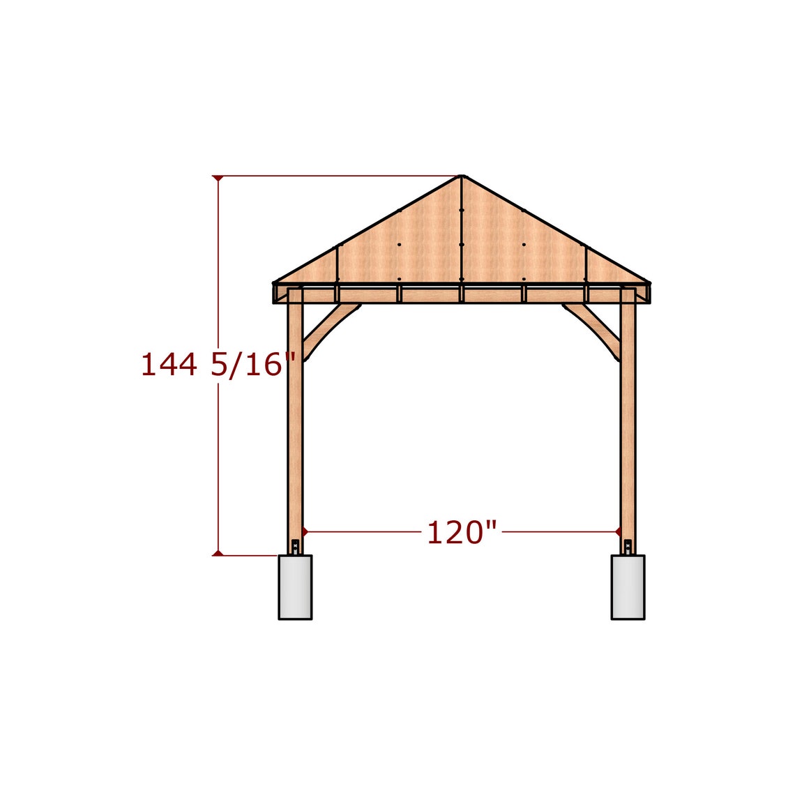 Diy Gazebo, Diy Gazebo Plans, Diy Pergola Plans, Gable Shed Plan - Etsy