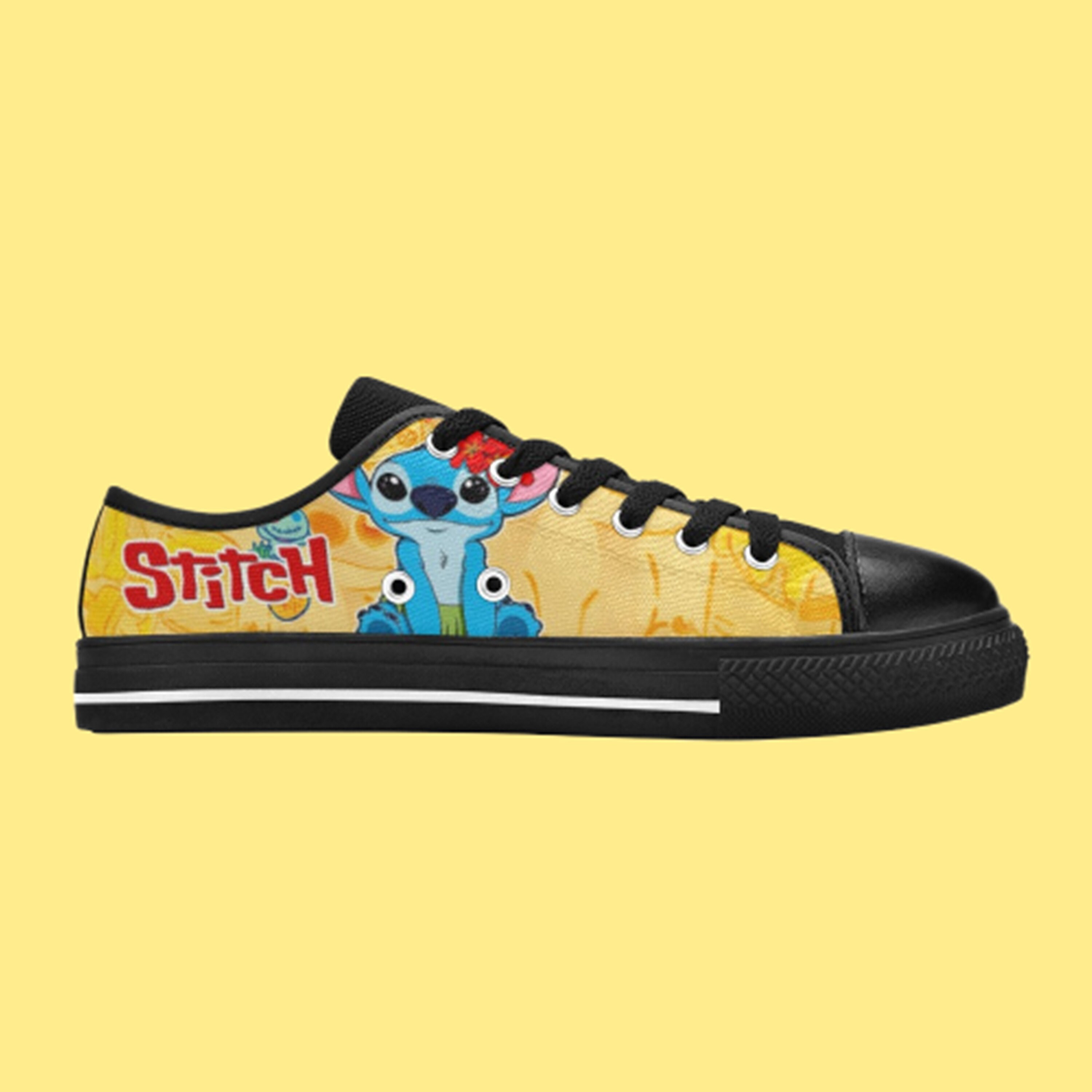 Low Top Shoes Canvas Stitch Ohana Movie Low Top Sneakers