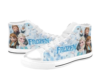 Zapatos altos personalizados de Frozen, unisex, para adultos y niños