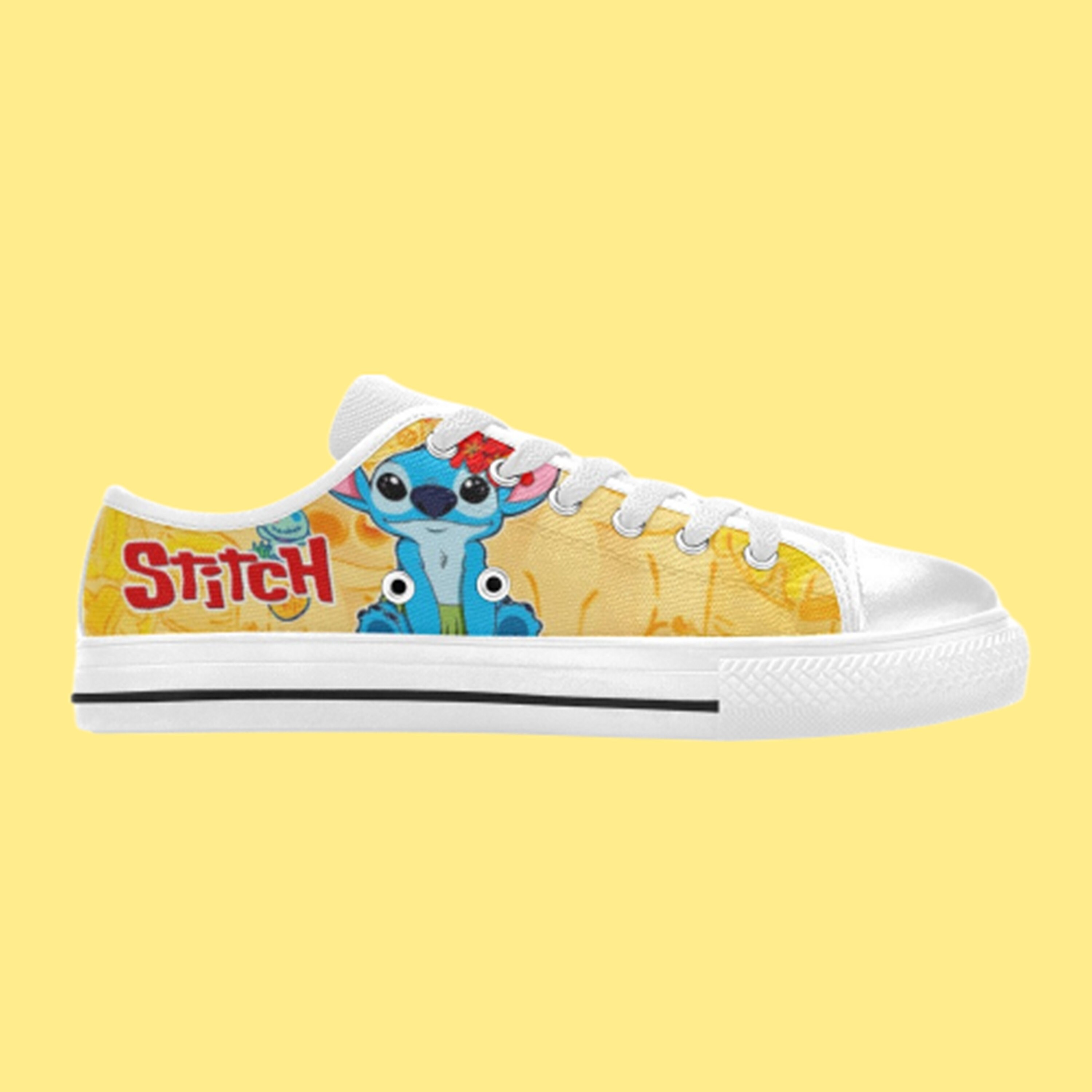 Low Top Shoes Canvas Stitch Ohana Movie Low Top Sneakers