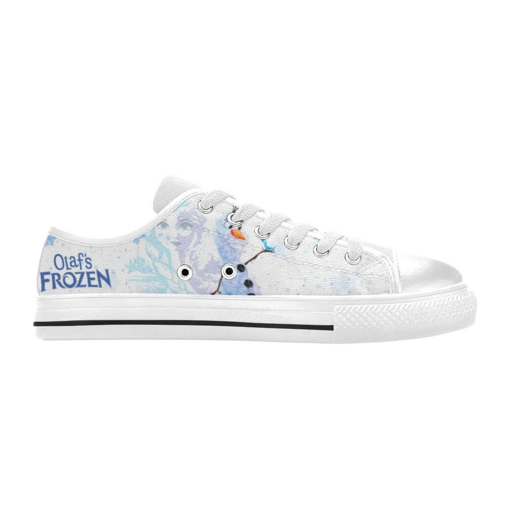 Low Top Shoes Canvas Frozen Olaf Movie Low Top Sneakers