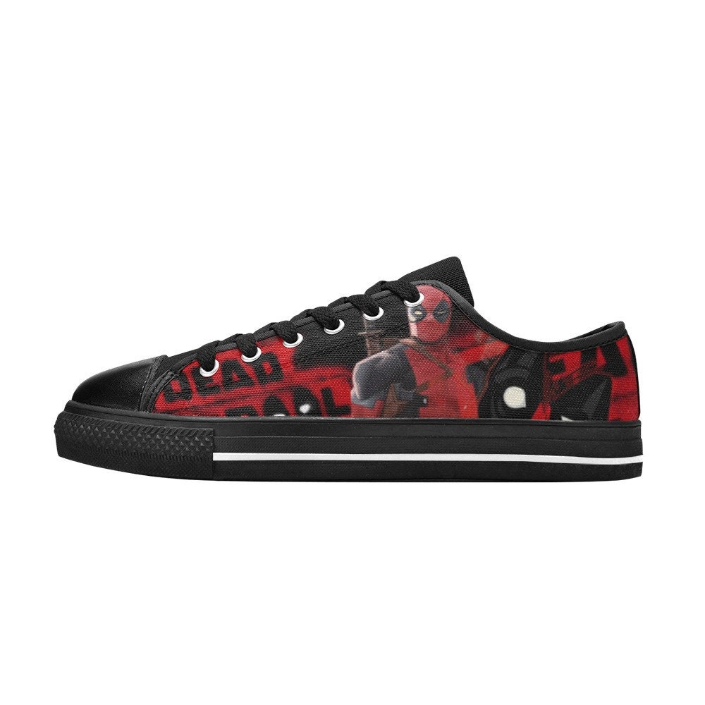 Deadpool Custom Low Top Shoes Unisex Adult and Kids