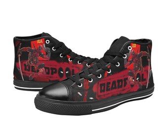 Deadpool High Top Schuhe, benutzerdefinierte Unisex Kinder & Erwachsene Schuhe