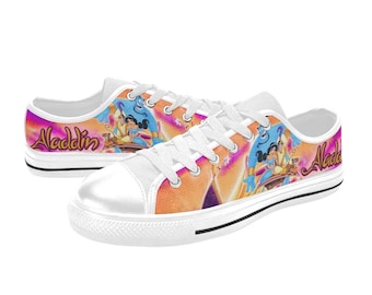 Princess Jasmine and Aladdin Custom LowTop Shoes Unisex Adult and Kids