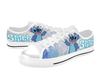 Stitch Low Top Shoes, Custom Unisex Kids and Adult Shoes