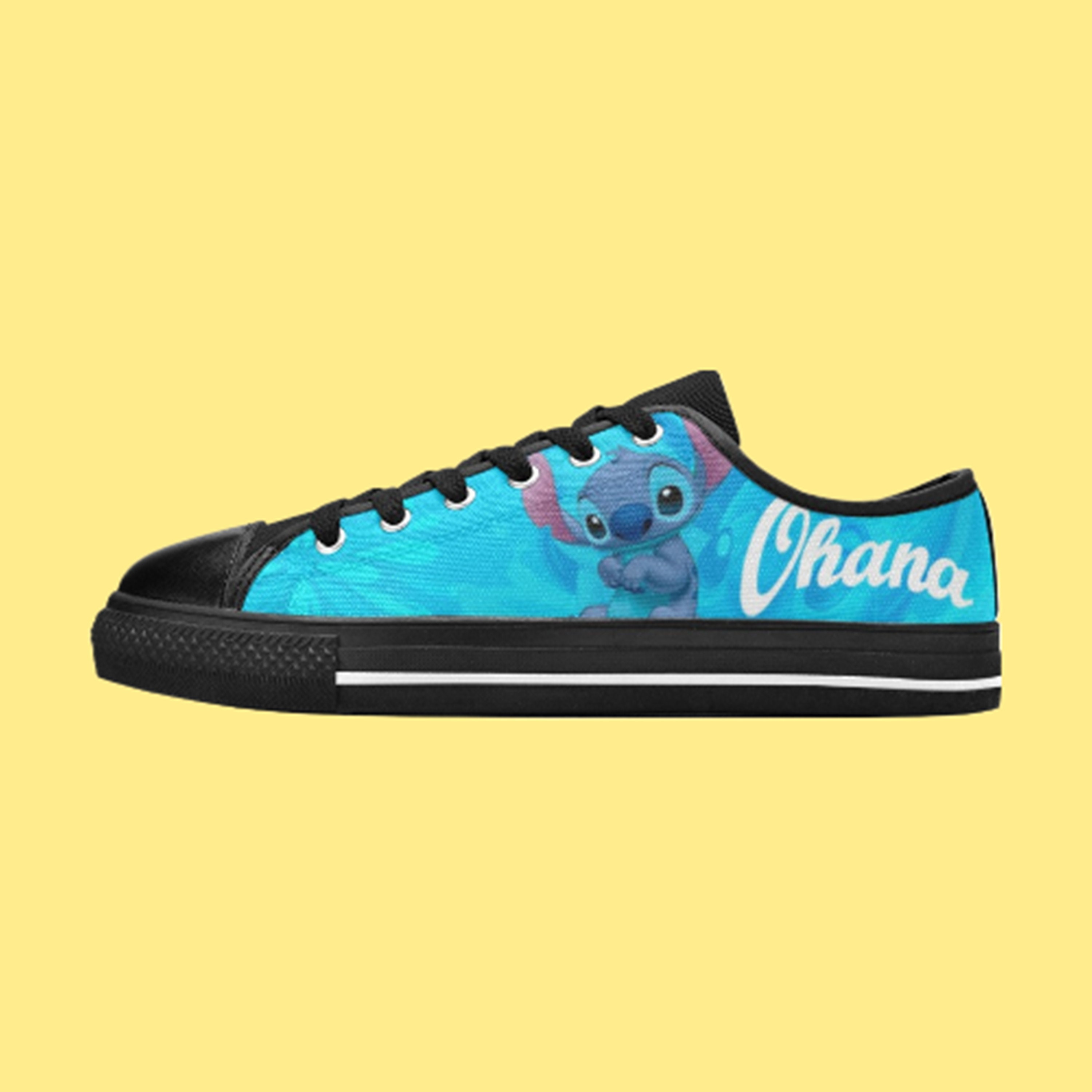 Low Top Shoes Canvas Stitch Ohana Movie Low Top Sneakers