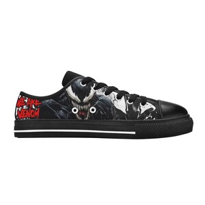 Venom Zapatos bajos personalizados unisex para adultos y niños
