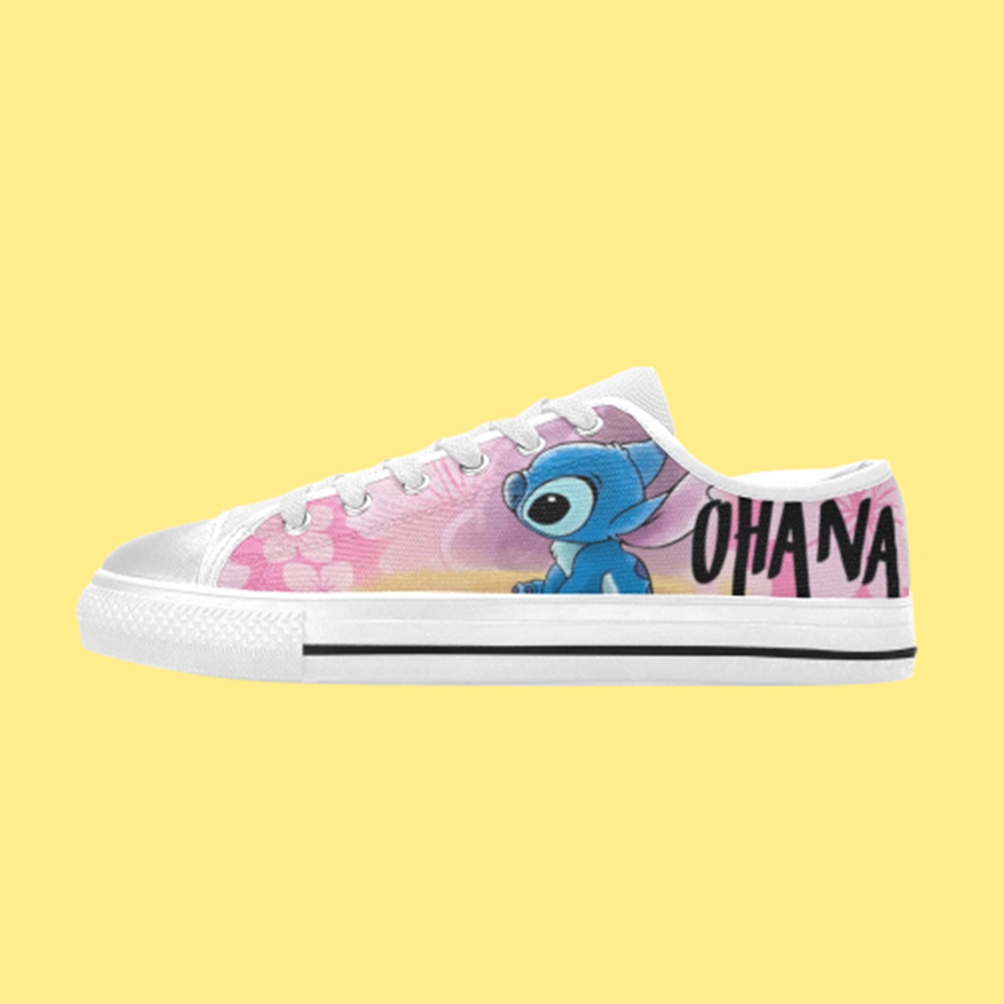 Canvas Stitch Ohana Family Movie Low Top Sneakers