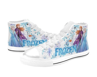 Frozen Custom High Top Shoes Unisex Adult and Kids