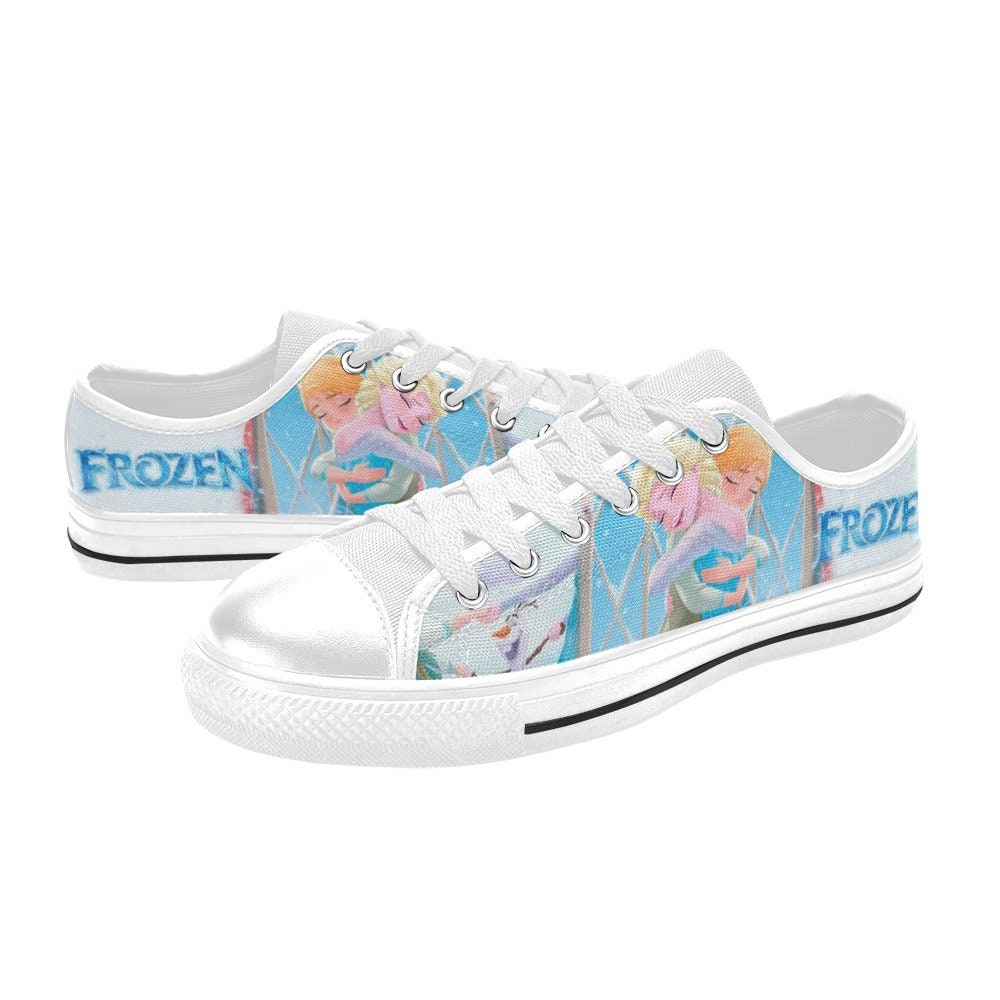 Frozen Elsa and Anna Movie Low Top Sneakers