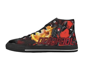 Deadpool High Top Schuhe, benutzerdefinierte Unisex Kinder und Erwachsene Schuhe