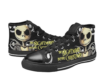 The Nightmare Before Christmas Custom High Top Shoes Unisex Adult and Kids