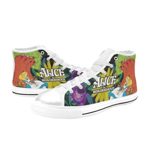 Alicia en el País de las Maravillas Zapatos Altos Personalizados Unisex Adultos y Niños
