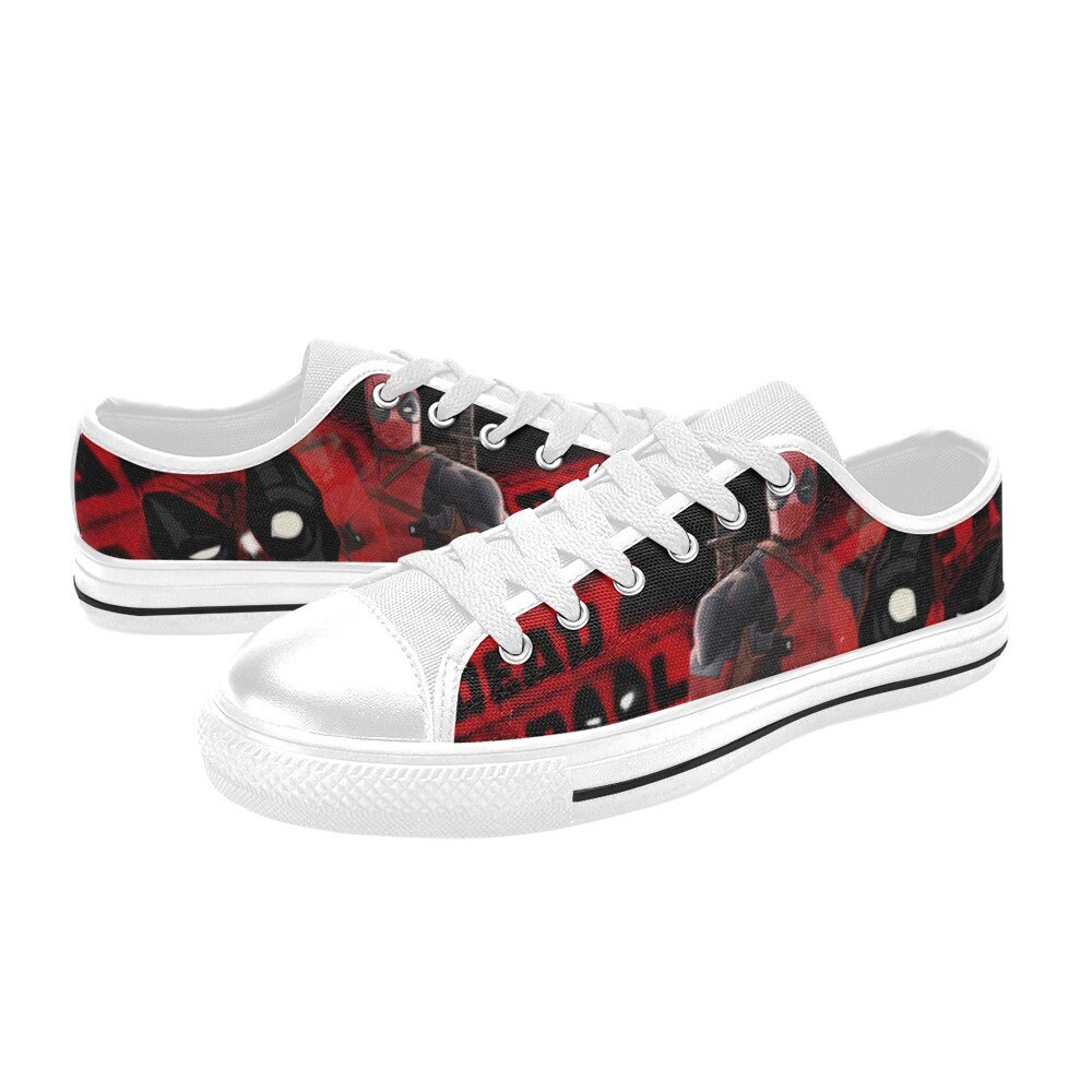 Deadpool Custom Low Top Shoes Unisex Adult and Kids
