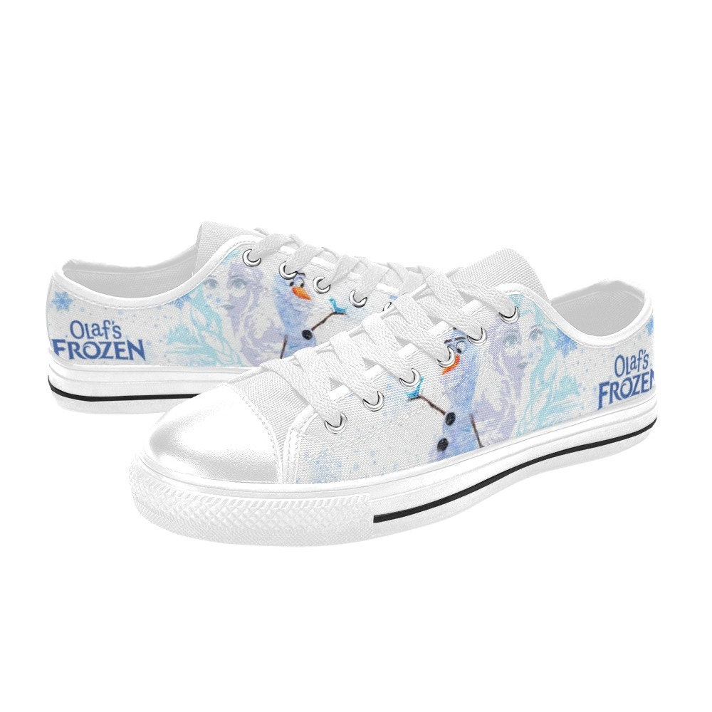 Low Top Shoes Canvas Frozen Olaf Movie Low Top Sneakers