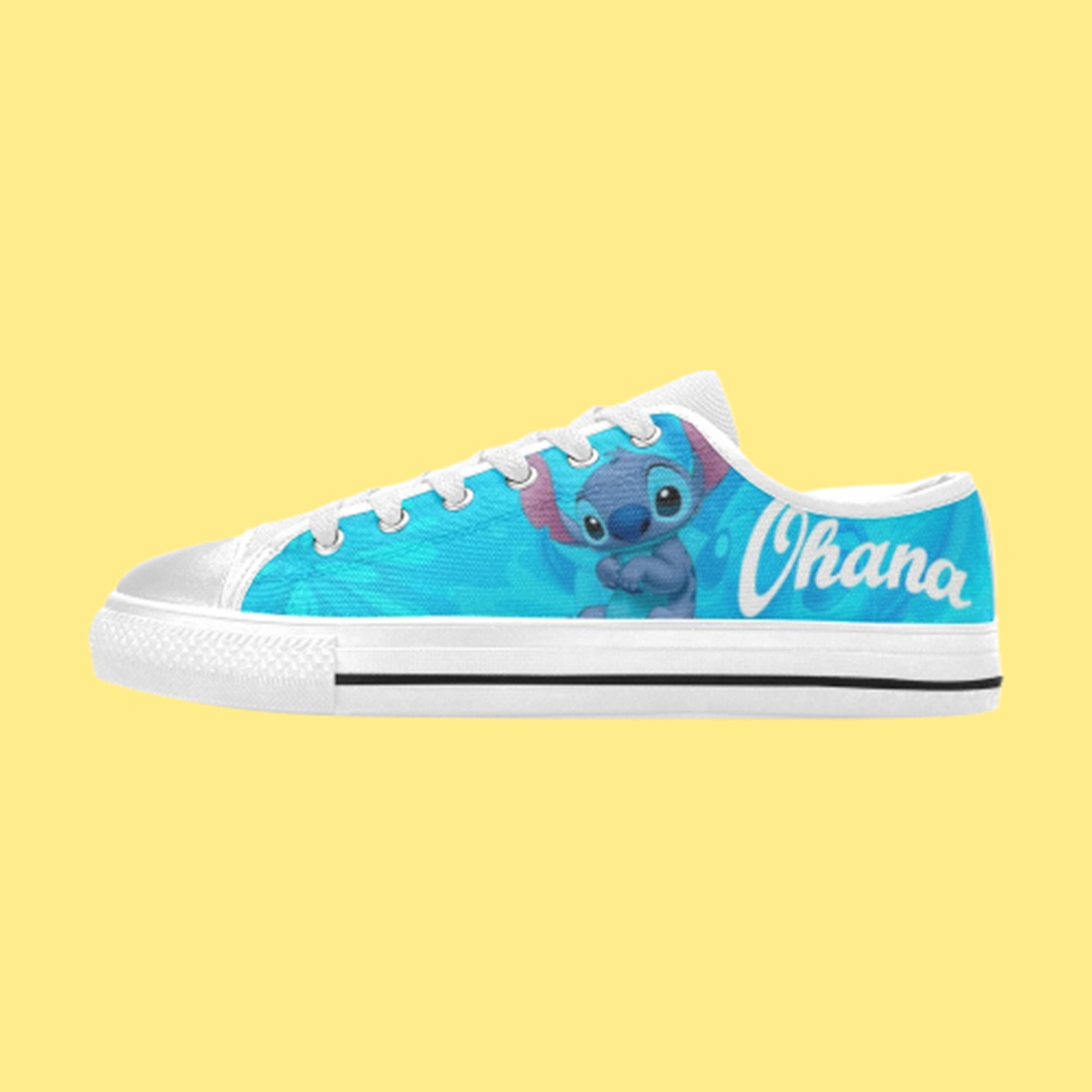 Low Top Shoes Canvas Stitch Ohana Movie Low Top Sneakers