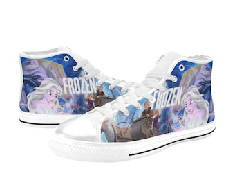 Elsa Custom High Top Shoes Unisex Adult and Kids
