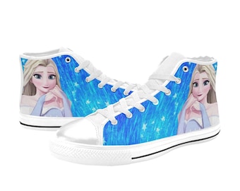Elsa Custom High Top Shoes Unisex Adult and Kids