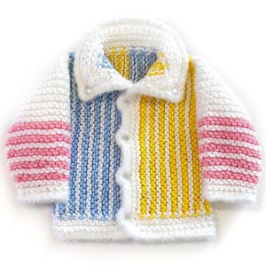 Handmade knitted 3-6 month baby cardigan, different colors available, nice baby shower gift
