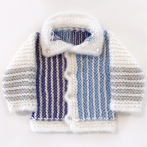 Handmade knitted 3-6 month baby cardigan, different colors available, nice baby shower gift