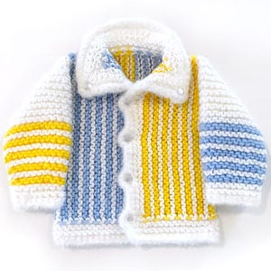 Handmade knitted 3-6 month baby cardigan, different colors available, nice baby shower gift
