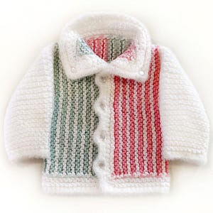 Handmade knitted 3-6 month baby cardigan, different colors available, nice baby shower gift