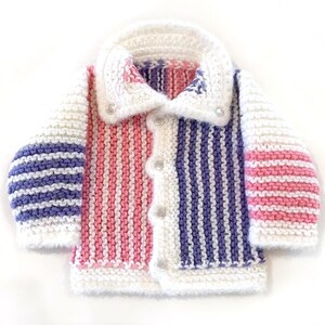 Handmade knitted 3-6 month baby cardigan, different colors available, nice baby shower gift