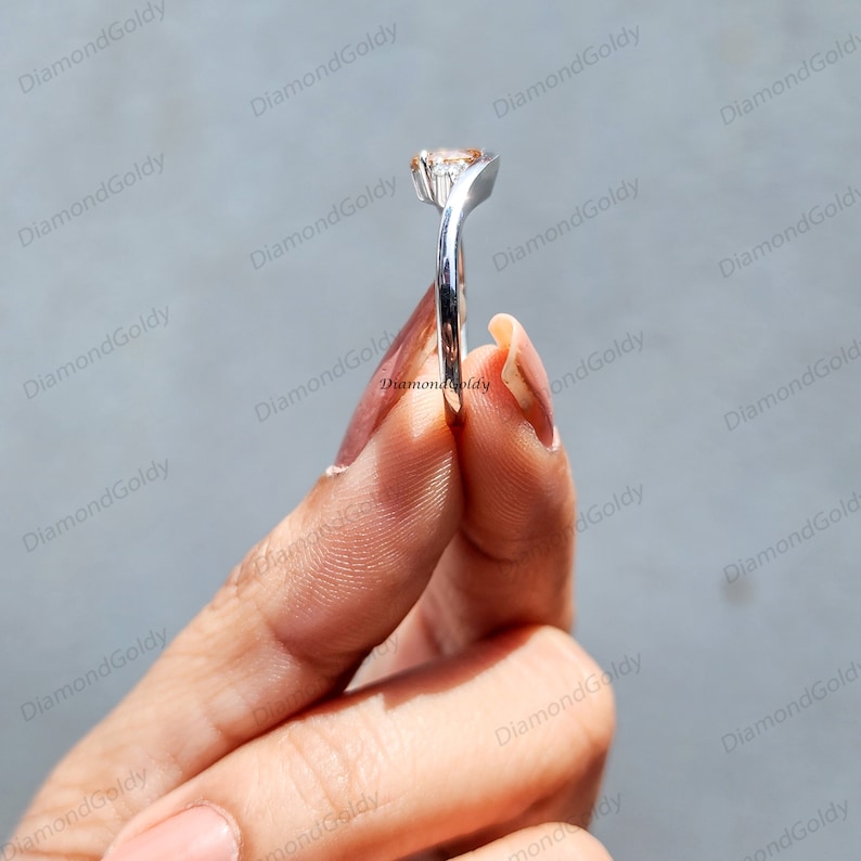 colored portugal cut diamond,
champagne portugal ring,
Antique portugal moissanite ring,
round cut diamond,
Champagne moissanite,
portugal diamond,