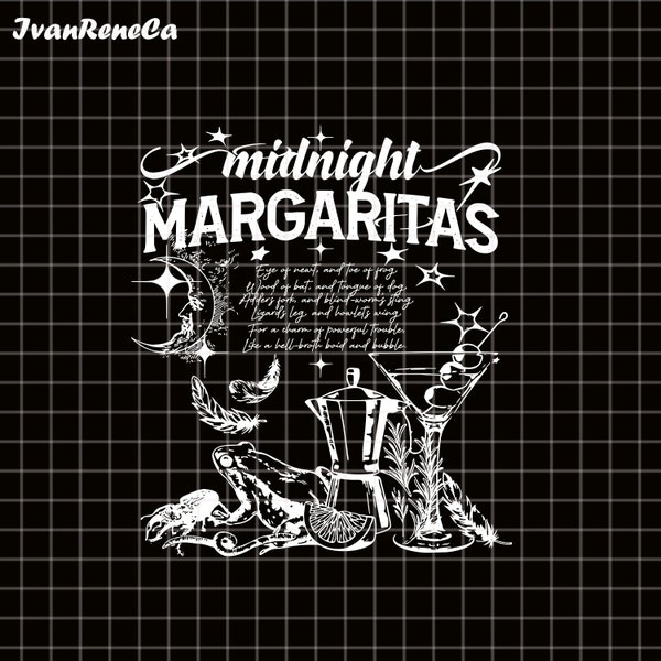 Midnight Margaritas Halloween Png, Halloween Png, Practical Magic Png, Apothecary Png, Practical Magic Movie Png, Witch Png, Basic Witch Png