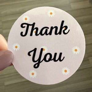 Thank you stickers