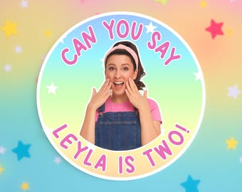 Ms. Rachel Custom Birthday Stickers