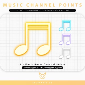 Twitch Channel Points Music Note Points (4) | COIN Channel Points Twitch | Music Channel Points | Music Note Points Channel | valorando