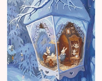 Rabbit's Tea Room (Crop 1) Licenced Cross Stitch Pattern | Pattern Keeper Compatible