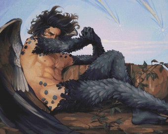 Fallen Wizard Licenced Full Coverage Cross Stitch Pattern | Pattern Keeper Compatible