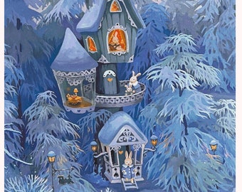 Rabbit's Tea Room (Crop 2) Licenced Cross Stitch Pattern | Pattern Keeper Compatible