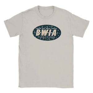 BWIA British West Indian Airlines T-Shirt, Aviation Gift, Airline Enthusiast Gift, Aerospace Lover, Historic Aviation, Gift for Pilot
