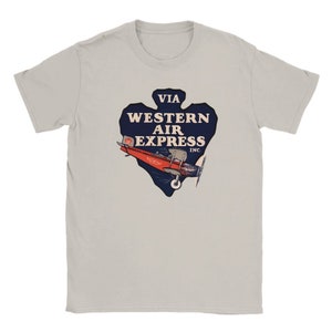 Vintage Western Air Express Unisex T-shirt | Perfect for Aviation Enthusiasts | Classic Airline Logo Tee | Perfect Pilot Gift