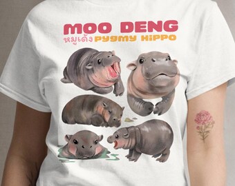 Funny Baby Hippo T-Shirt: Animal Lover Gift