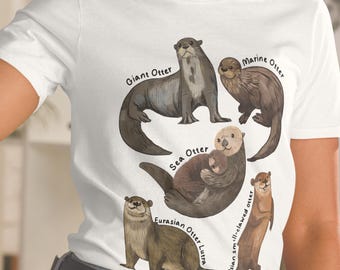 Vintage Otter Graphic T-Shirt: Retro 90s Nature Tee