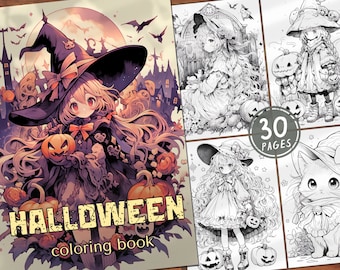 30 Halloween Coloring Book Halloween Pumpkin Coloring Pages Creepy Pumpkin Style Creepy Digital for Adults