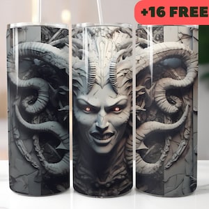3D Tumbler Diablo Monster 20 oz Skinny Tumbler Diablo Sublimation Design Template  Straight Design Digital Download PNG