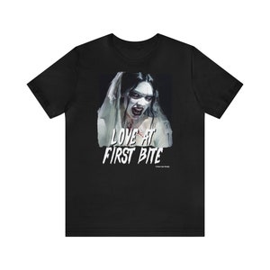 Love at First Bite - Vampire Bride Unisex Jersey Black Short Sleeve Tee