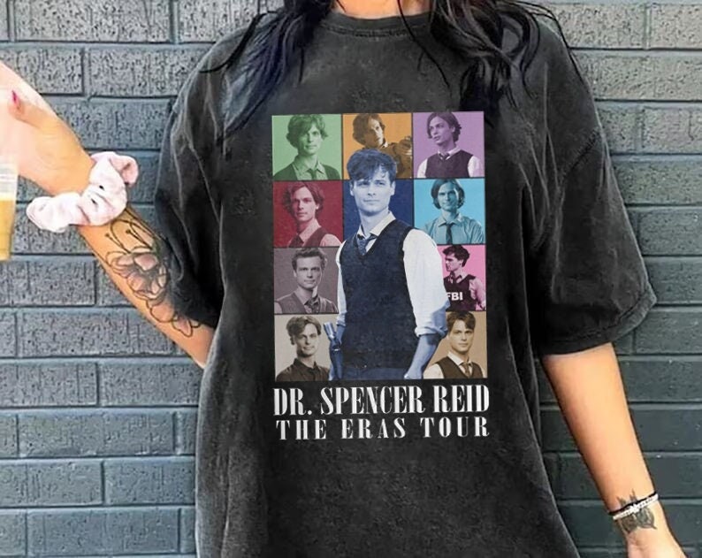 Discover Dr. Spencer Reid Criminal Minds Eras Tour T-shirt, Spencer Reid Vintage T-shirt