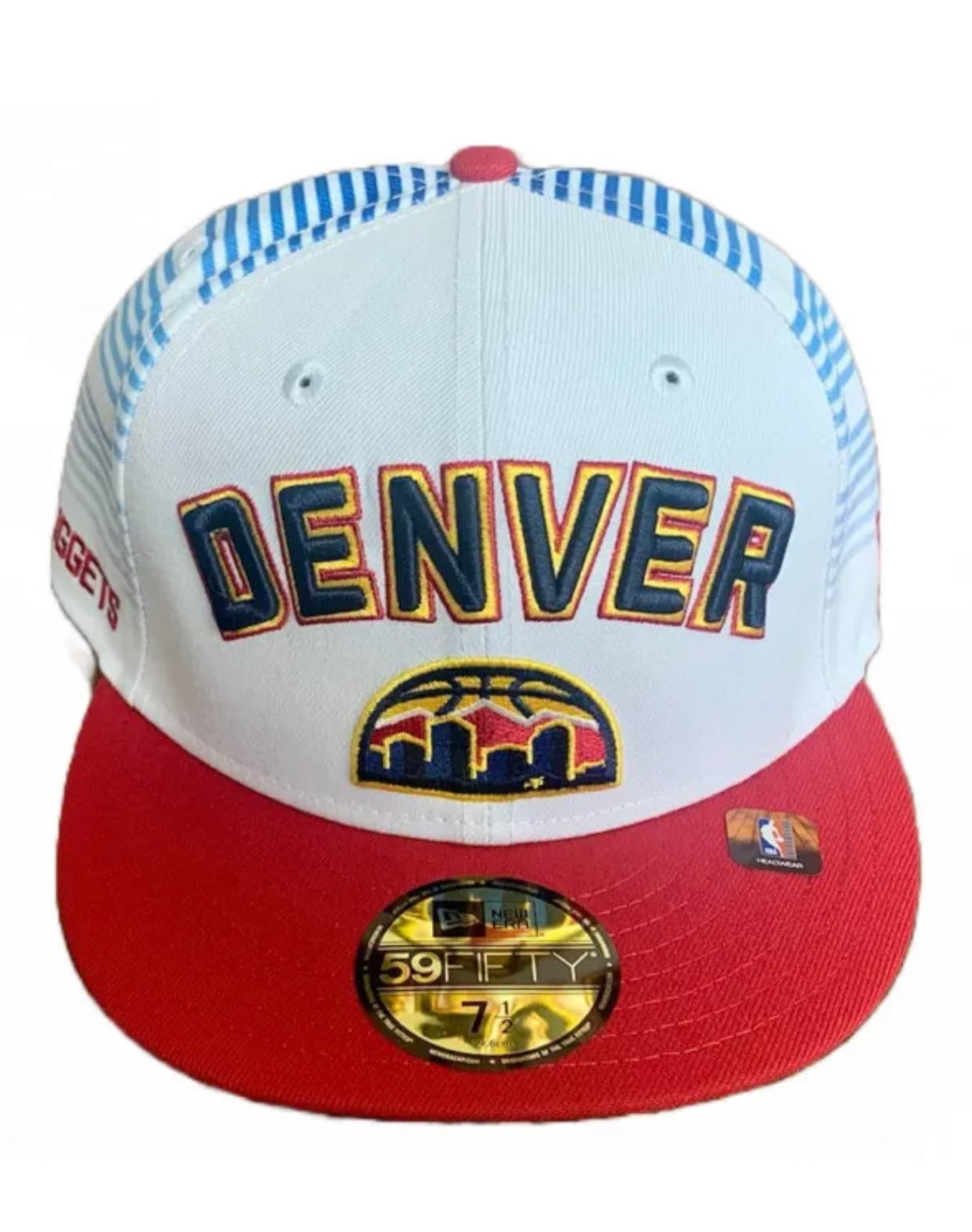 Denver Nuggets Hat 7 1 2 New Era 59FIFTY Fitted City Edition Red White Blue NEW Etsy