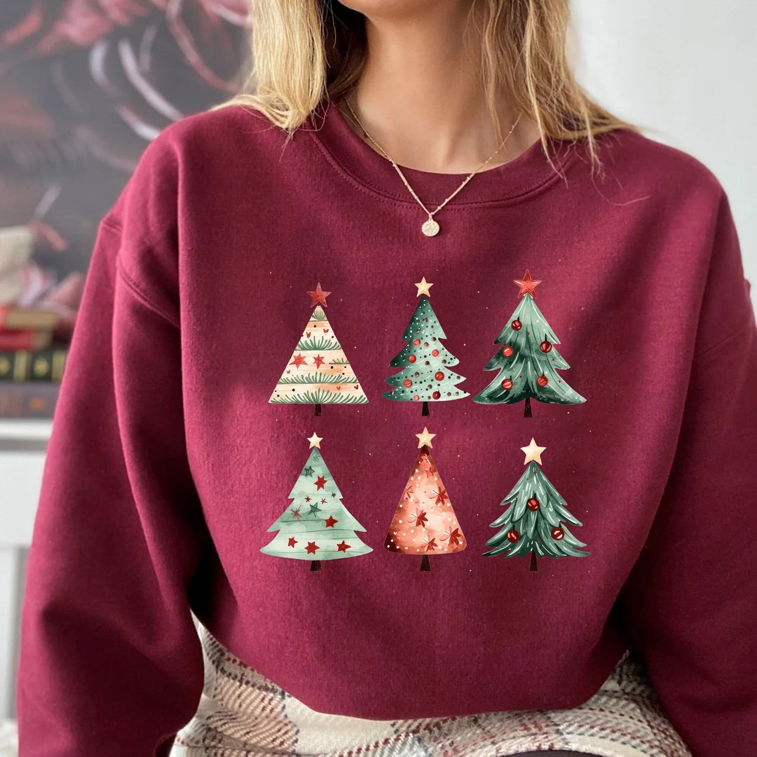Green Tree Christmas Sweater Christmas Sweater Christmas Etsy