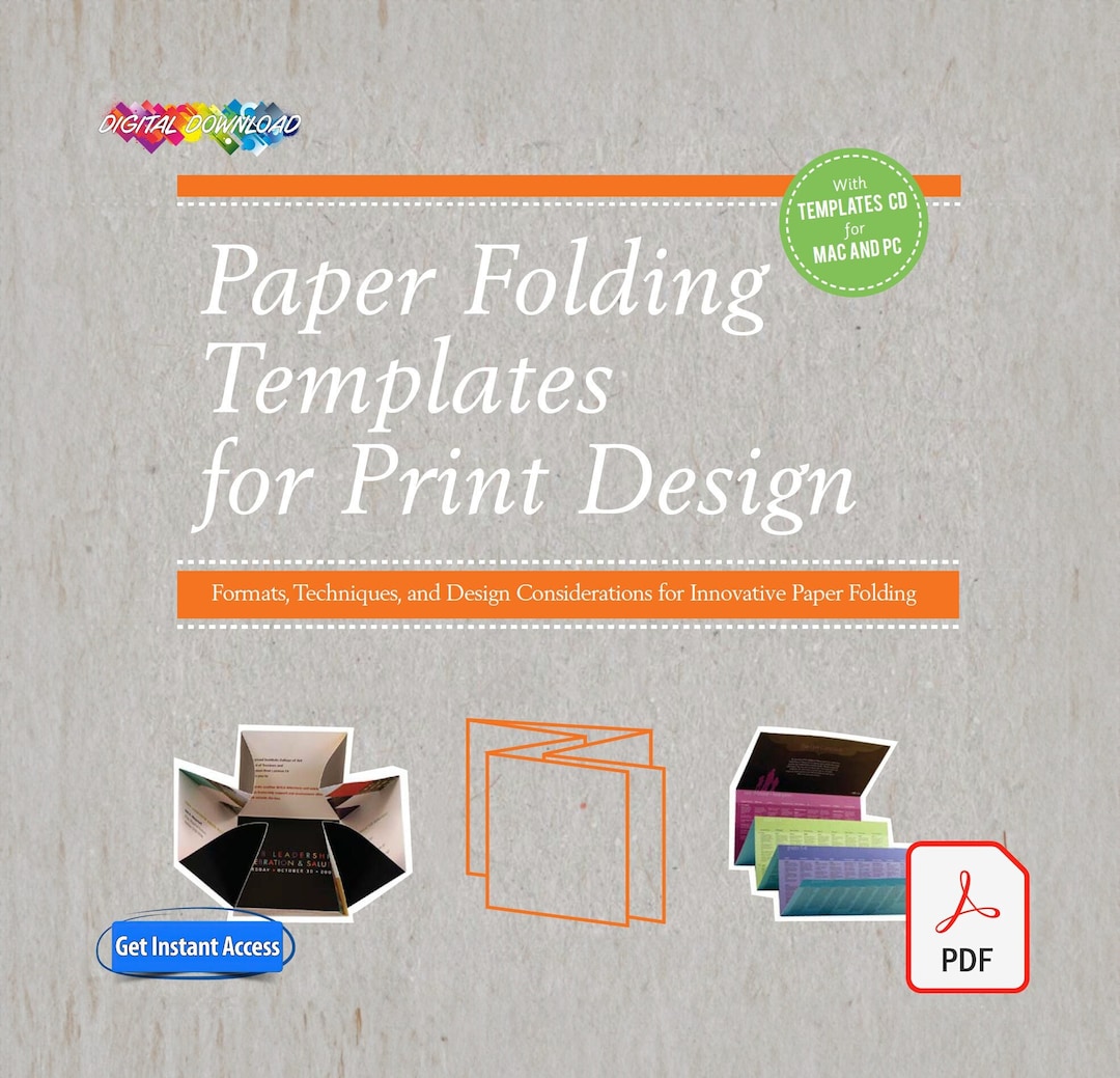 Paper Folding Templates for Print Design Digital Product Etsy Paper Folding Templates for Print Design Digital Product Etsy