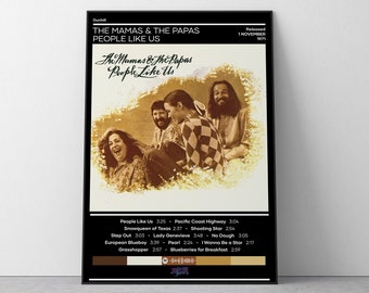 The Mamas & The Papas Poster | People Like Us Poster | Rock Music Poster | Album Cover Poster | Music Poster Gift | Wall Decor | 4 Color
