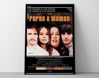 The Mamas and The Papas Poster | The Papas & The Mamas Poster | Rock Music Poster | Album Cover Poster | Music Poster Gift | Room Decor