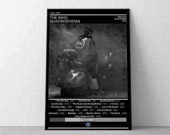 The Who Poster | Quadrophenia Poster | Rock Music Poster | Album Cover Poster | Music Poster Gift | Wall Decor | 4 Color | Room Decor
